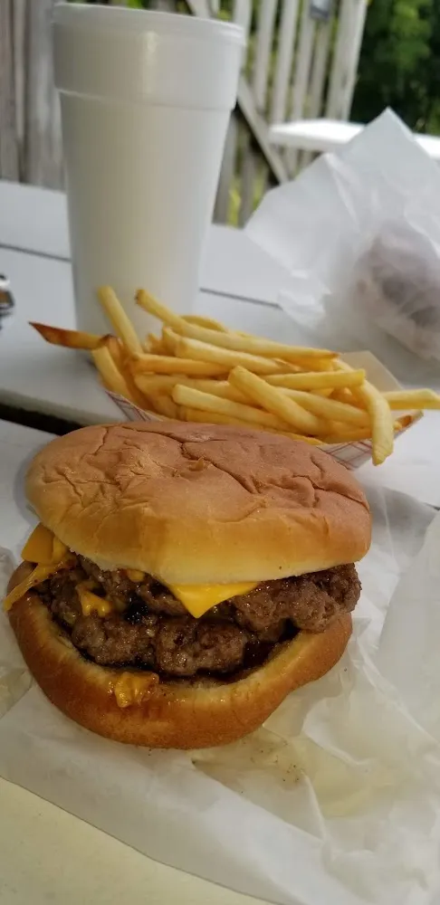 Double Cheeseburger and Fries